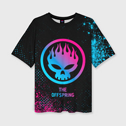 Женская футболка оверсайз The Offspring Neon Gradient