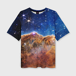 Женская футболка оверсайз Туманность Киля фото НАСА