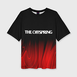 Женская футболка оверсайз The Offspring Red Plasma