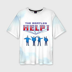 Женская футболка оверсайз The Beatles Help!