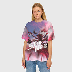 Футболка оверсайз женская Starship Troopers, цвет: 3D-принт — фото 2