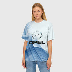 Футболка оверсайз женская Opel - logo, цвет: 3D-принт — фото 2