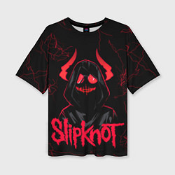 Женская футболка оверсайз Slipknot - rock forever