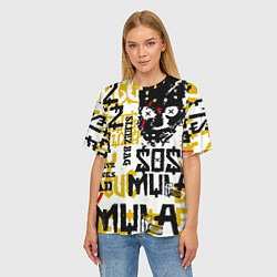 Футболка оверсайз женская ZillaKami x SosMula City Morgue - SosMula Poster, цвет: 3D-принт — фото 2