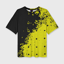 Женская футболка оверсайз Black & Yellow