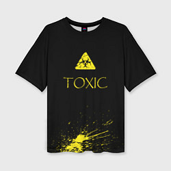 Женская футболка оверсайз TOXIC - Биологическая опасность