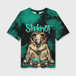 Женская футболка оверсайз Slipknot баран