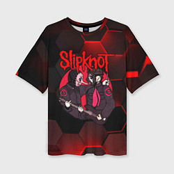 Футболка оверсайз женская Slipknot art black, цвет: 3D-принт