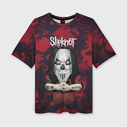 Футболка оверсайз женская Slipknot dark red, цвет: 3D-принт