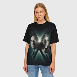 Футболка оверсайз женская X - Files, цвет: 3D-принт — фото 2