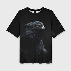 Женская футболка оверсайз Тёмный орёл