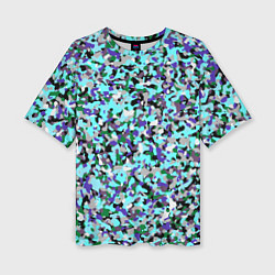 Женская футболка оверсайз Абстрактные разноцветные пятна