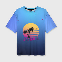 Футболка оверсайз женская Jamaica, цвет: 3D-принт