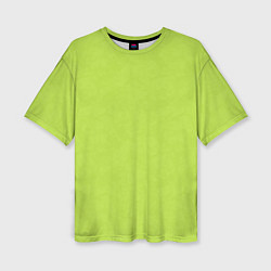 Женская футболка оверсайз Текстурированный ярко зеленый салатовый
