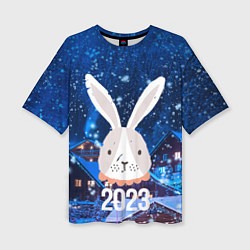 Женская футболка оверсайз 2023 крольчиха