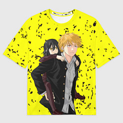 Футболка оверсайз женская Дэнджи и девочка, цвет: 3D-принт