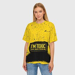 Футболка оверсайз женская Toxic, цвет: 3D-принт — фото 2