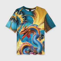 Футболка оверсайз женская Japanese dragon - tattoo - irezumi - art, цвет: 3D-принт