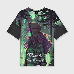 Женская футболка оверсайз Венди - Back to the forest
