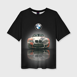 Женская футболка оверсайз Немецкий люксовый кабриолет BMW Z4