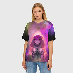 Футболка оверсайз женская Тисэ Хатори - Невеста чародея, цвет: 3D-принт — фото 2