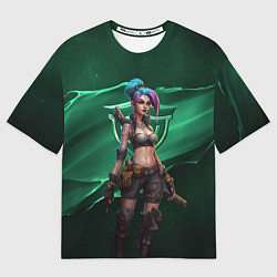 Футболка оверсайз женская Нарисованная Джинкс, цвет: 3D-принт