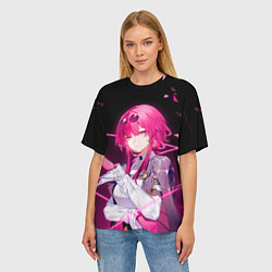 Футболка оверсайз женская Хонкай Стар Рейл: Кафка, цвет: 3D-принт — фото 2