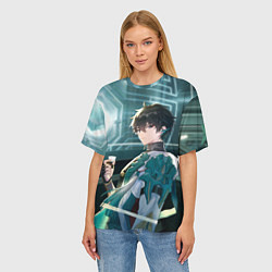 Футболка оверсайз женская Дань Хэн в общем вагоне, цвет: 3D-принт — фото 2