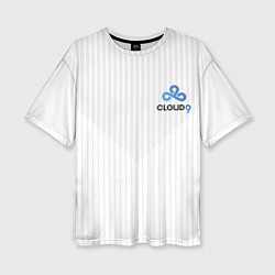 Женская футболка оверсайз Cloud9 white