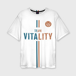 Женская футболка оверсайз Форма Team Vitality white