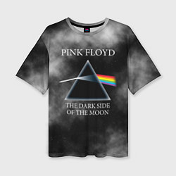 Женская футболка оверсайз Pink Floyd космос
