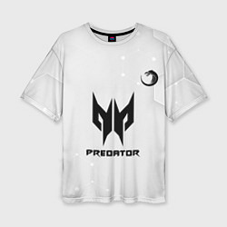Женская футболка оверсайз TNC Predator white