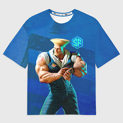 Женская футболка оверсайз Street Fighter 6: Guile