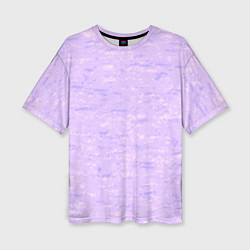 Женская футболка оверсайз Текстура лавандовый горизонтальный