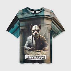 Женская футболка оверсайз Payday 3 dog