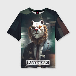 Женская футболка оверсайз Payday 3 lion