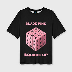 Женская футболка оверсайз Blackpink Square up