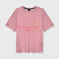 Женская футболка оверсайз Barbenheimer PINK EDITION