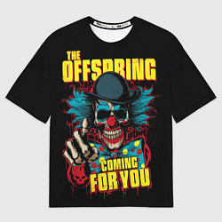 Футболка оверсайз женская Offspring clown and skull, цвет: 3D-принт