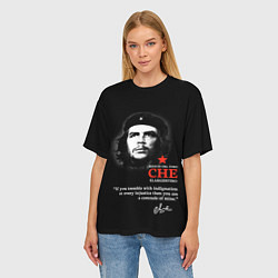 Футболка оверсайз женская Che Guevara автограф, цвет: 3D-принт — фото 2
