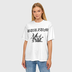 Футболка оверсайз женская Burzum Gnoms Edition, цвет: 3D-принт — фото 2