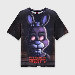 Футболка оверсайз женская Five Nights at Freddys Bonnie, цвет: 3D-принт