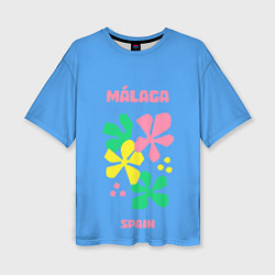 Женская футболка оверсайз Малага - Испания