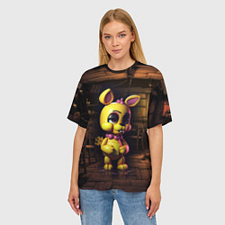 Футболка оверсайз женская Spring Bonnie Five Nights at Freddys, цвет: 3D-принт — фото 2