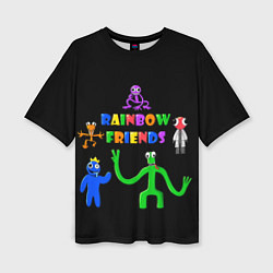 Футболка оверсайз женская Rainbow friends characters, цвет: 3D-принт