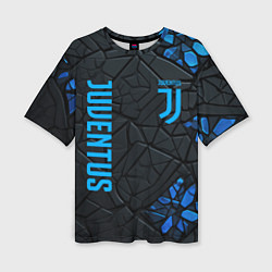 Женская футболка оверсайз Juventus logo