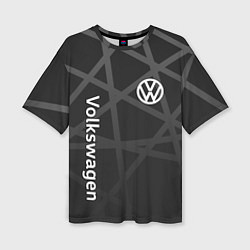 Футболка оверсайз женская Volkswagen - classic black, цвет: 3D-принт