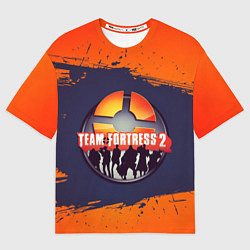 Футболка оверсайз женская Лого Team Fortress 2, цвет: 3D-принт