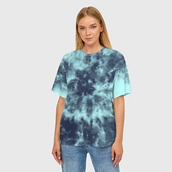 Футболка оверсайз женская Tie-Dye дизайн, цвет: 3D-принт — фото 2