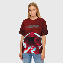 Футболка оверсайз женская Jujutsu kaisen Suguru Getou, цвет: 3D-принт — фото 2